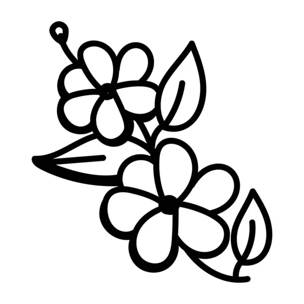 Flor Icono Vector Ilustración — Archivo Imágenes Vectoriales