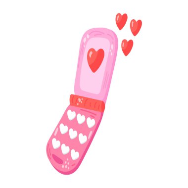 Romantik konuşmanın şirin bir düz etiket simgesi