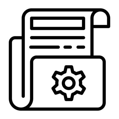 Ayarlar. Web simgesi basit illüstrasyon