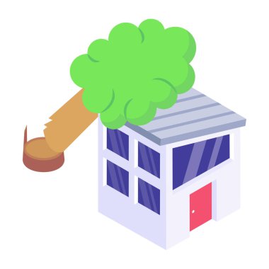 ev yapımı izometrik ikon vektör çizimi tasarımı