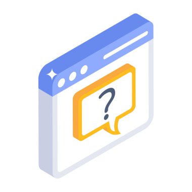 Sohbet simgesi vektör illüstrasyonu