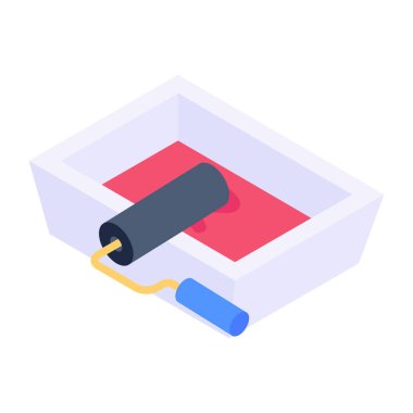 Bir havlunun izometrik vektör çizimi