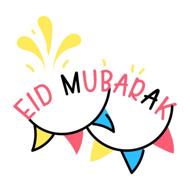 El çizimi bayram simgesinin vektör çizimi