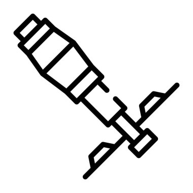 Tornavida. Web simgesi basit illüstrasyon