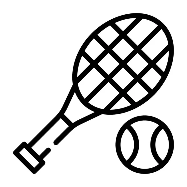 Illustration Vectorielle Icône Raquette Tennis — Image vectorielle