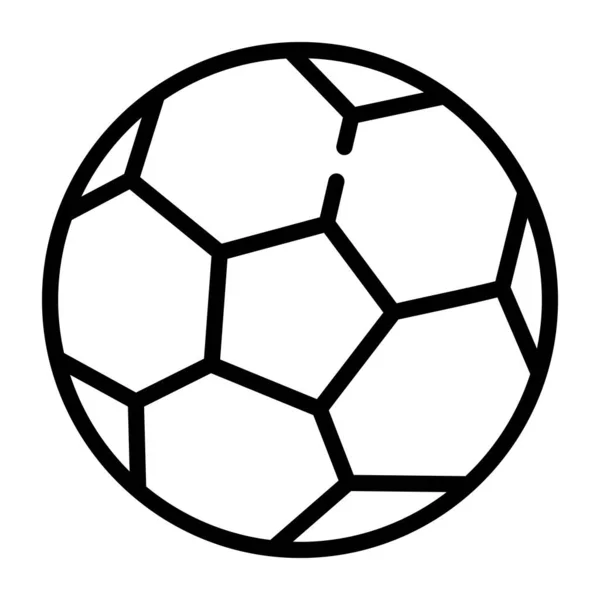 Voetbalbal Icoon Overzicht Voetbal Ballen Vector Illustratie — Stockvector