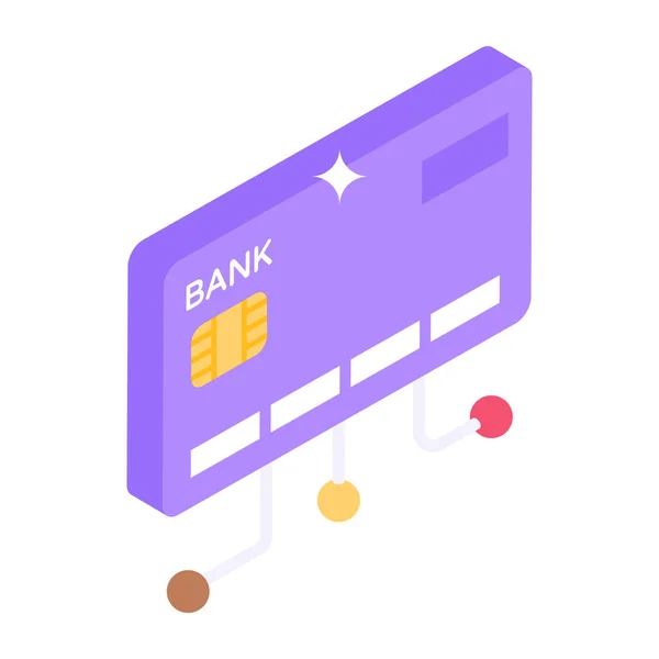 Ícone Vetor Cartão Crédito —  Vetores de Stock