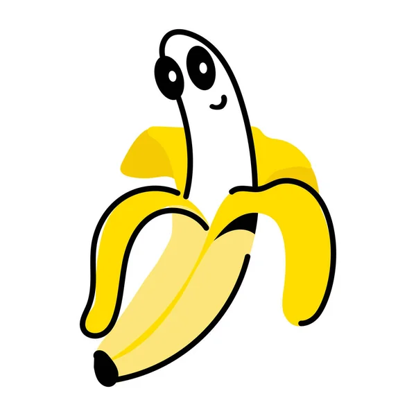 Ilustração Vetor Ícone Banana — Vetor de Stock