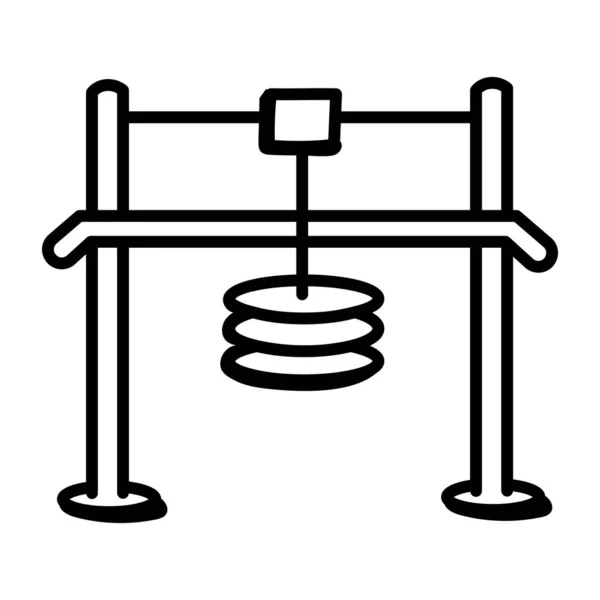 Ilustración Vectorial Del Icono Del Gimnasio — Vector de stock