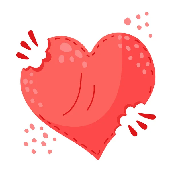 Coração Com Corações Vermelhos Design Ilustração Vetorial Amor —  Vetores de Stock