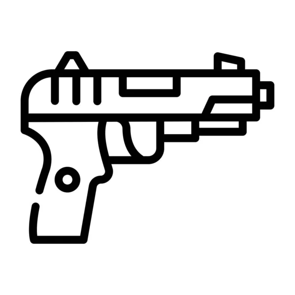 Une Arme Icône Web Illustration Simple — Image vectorielle