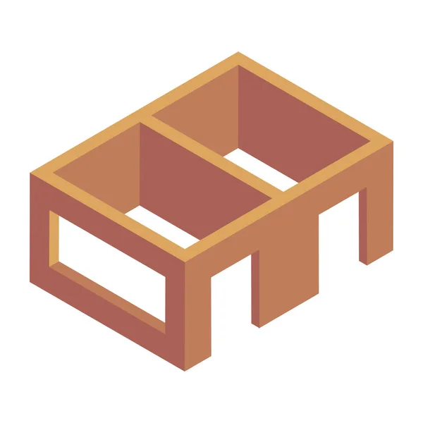 Möbel Web Symbol Einfache Illustration — Stockvektor