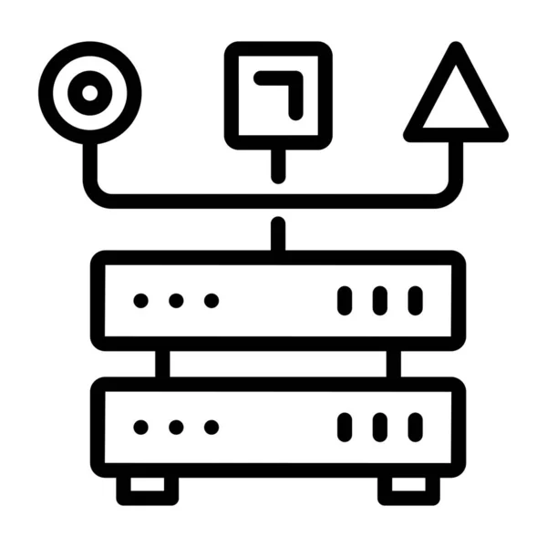 Server Vector Icon Modern Simple Design — Stock Vector