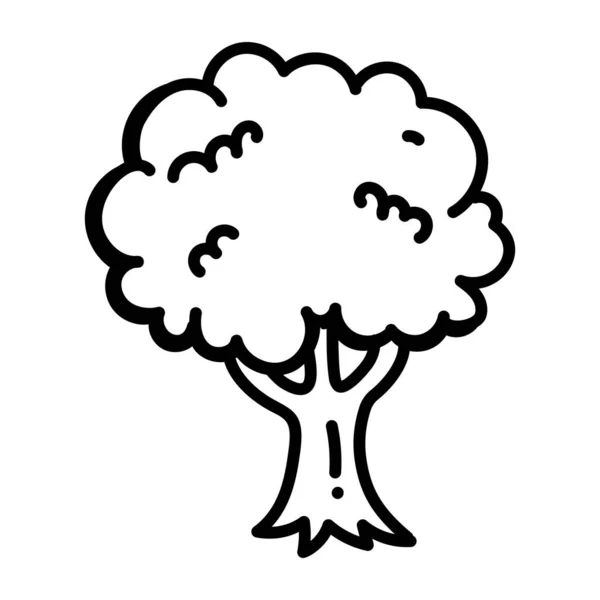 Ilustración Vectorial Del Icono Del Árbol — Vector de stock