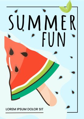 Yaz eğlencesi vektör çizim