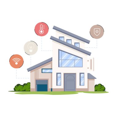 Home Technology modern simgesi, vektör illüstrasyonu