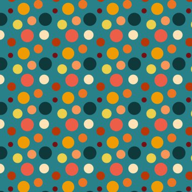 Dairesel kusursuz desen, vektör illüstrasyonu