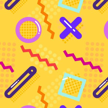 Arkaplan tasarımı kusursuz desen. Geometrik şekilli soyut bir arkaplan. vektör illüstrasyonu