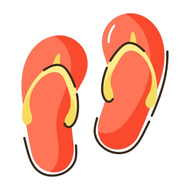 flip flops simge vektör illüstrasyon tasarımı