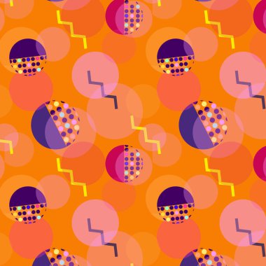 Soyut geometrik şekilli kusursuz desen