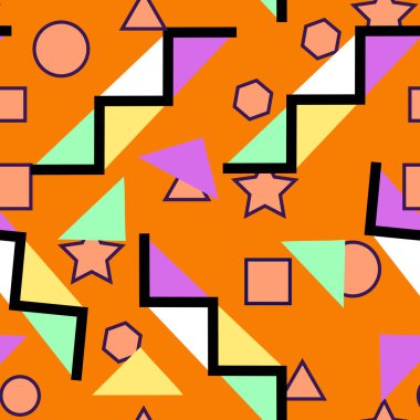 Üçgenli soyut geometrik desen. vektör illüstrasyonu