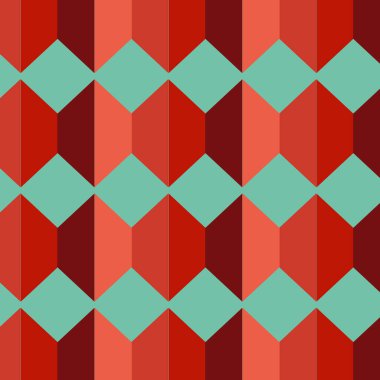 Geometrik şekilli kusursuz desen vektör çizimi