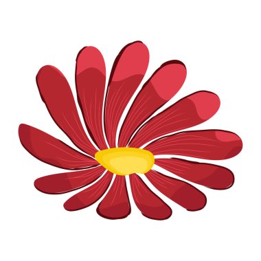 güzel çiçek vektör illüstrasyonu