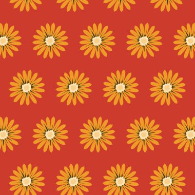 Çiçeklerle kusursuz desen. vektör illüstrasyonu