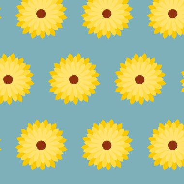 Çiçeklerle kusursuz desen. vektör illüstrasyonu