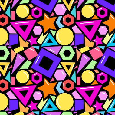 Renkli desenli soyut geometrik arkaplan