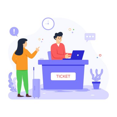 Ofiste çalışan iş adamları. vektör illüstrasyonu