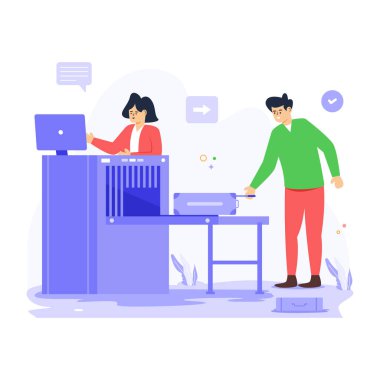 Dizüstü bilgisayarla çalışan ve telefonda konuşan insanlar. vektör illüstrasyonu