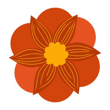 çiçek simgesi vektör illüstrasyonu