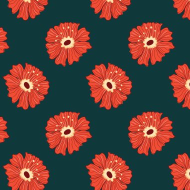 Çiçek motifinin kusursuz deseni