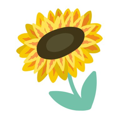 ayçekirdeği simgesi vektör illüstrasyon grafik tasarımı