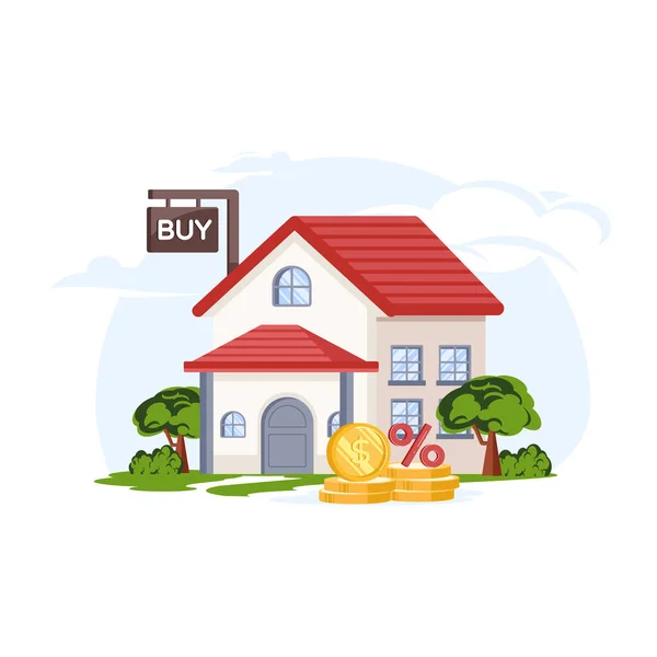 Buy House Modern Icon Vector Illustration — Stock Vector