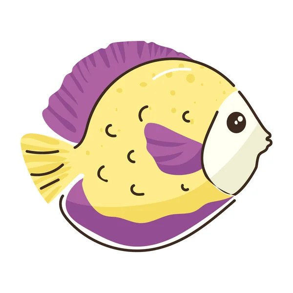 Cute Cartoon Fish Vector Illustration — Stock Vector