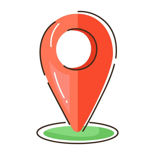 Map Pin Icon Location Marker Symbol Vector Illustration — Wektor stockowy