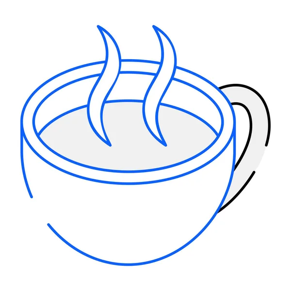 Kaffeetassen Ikone Umriss Illustration Von Heißgetränk Vektorsymbolen Für Das Web — Stockvektor