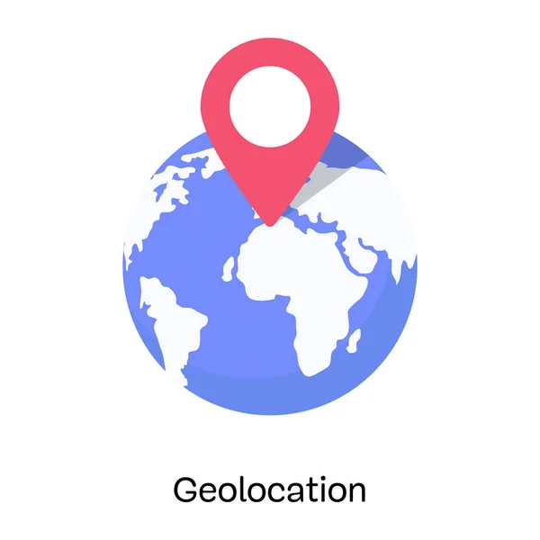 Geolocalización Icono Moderno Ilustración Vectorial — Vector de stock