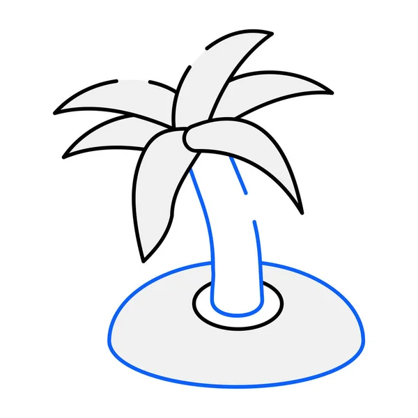 Palme Symbol Vektor Illustration Design — Stockvektor
