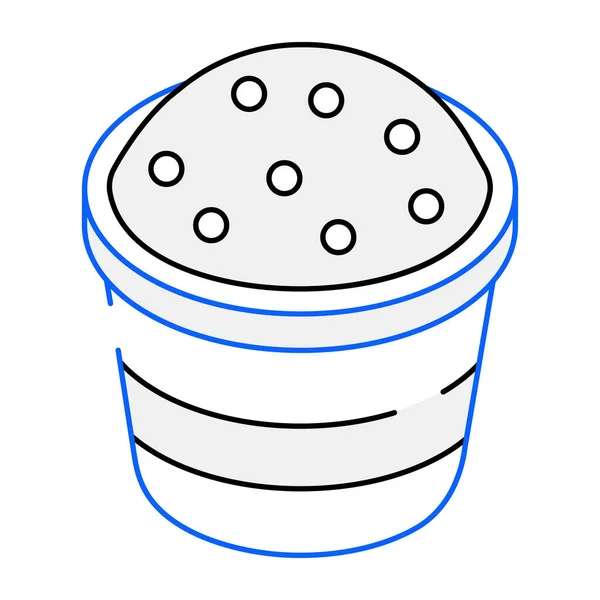 Икона Чашки Кофе Контурная Иллюстрация Векторных Иконок Торта Интернета — стоковый вектор