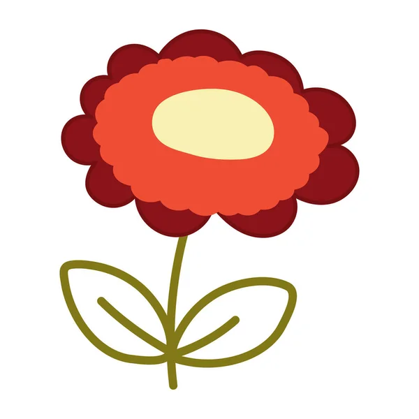 庭の美しい花のベクトル図のデザイン — ストックベクタ