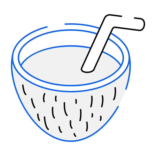 Vector Illustration Food Drink Symbol — Stock Vector