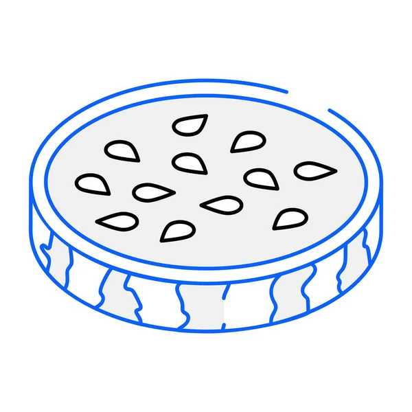 Икона Вкусной Еды Изометрические Векторные Иконки Веб Дизайна Выделены Белом — стоковый вектор