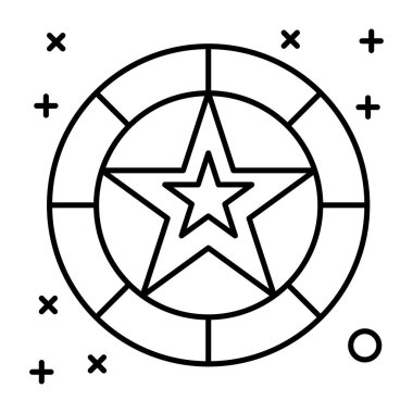 yıldız simgesi, vektör çizimi