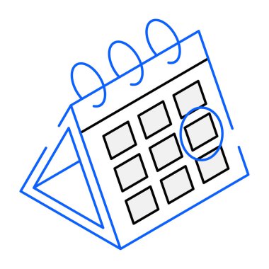 Temmuzun tarihi ve ayı olan takvim, vektör illüstrasyonu