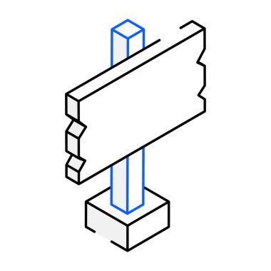 Kutulu kutunun ince çizgi çizgisi. beyaz arkaplanda izole edilmiş.