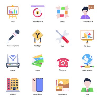 iş ve finans dairesi simgeleri