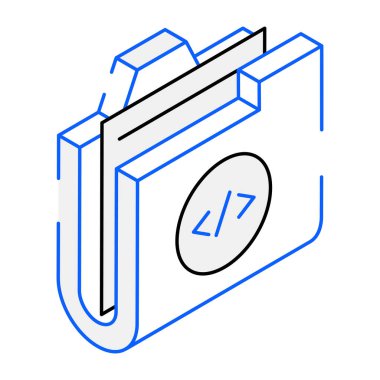 3d dizin simgesi, illüstrasyon